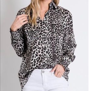 Animal Print Blouse
